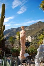 One Of The Beautiful Women' Statues In The Eze Garden