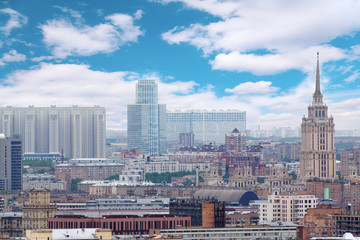 Skyscrapers at day in Moscow, Russia.