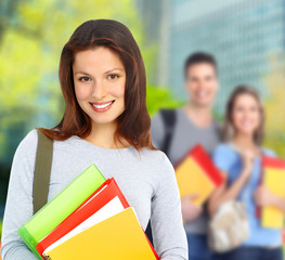 Poster - Young student woman.