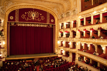 Interior of Opera house in Odassa, Ukraine