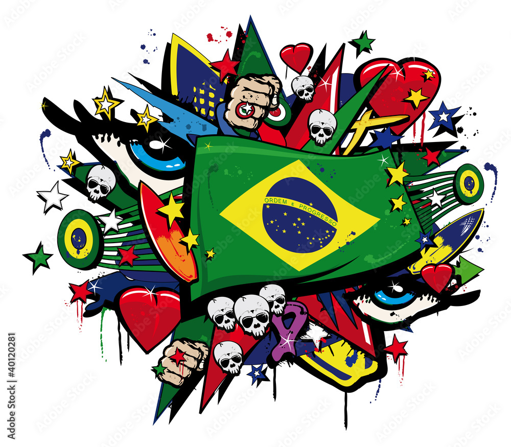 Graffiti brasil グラフィック ブラジル　アート 9780500285749_std_graffiti-