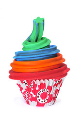 Poster - frosted cupcake made in modelling clay