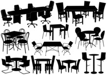 Illustration Of Tables And Chairs