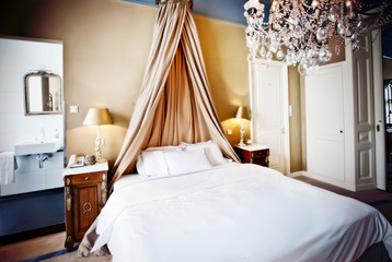 Wall Mural - luxury hotel bed