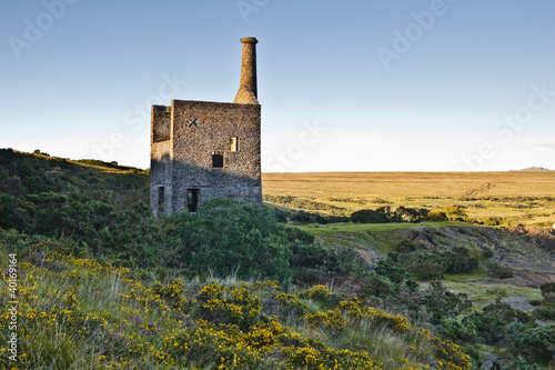 Plakat na papierze fotorealistycznym Wheal betsy moje w dartmoorze