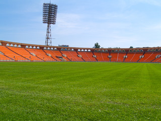 empty football field