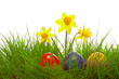 Easter eggs,background