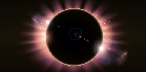Wall Mural - eclipse background