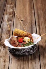 Wall Mural - Minced meat kebabs