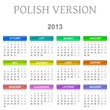 2013 Polish vectorial calendar