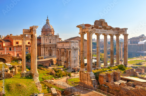 Nowoczesny obraz na płótnie Roman ruins in Rome, Forum