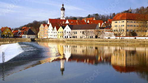 Tapeta ścienna Malownicza panorama landsberg am lech. 