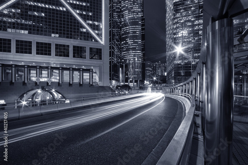 Tapeta ścienna Miasto nocą z Hongkongu