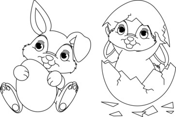 Easter Bunny coloring page