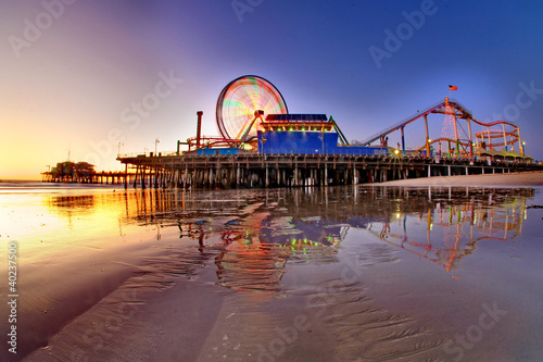 Naklejka samoprzylepna Santa Monica Pier