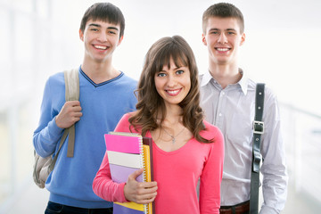 Wall Mural - Happy students