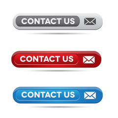 Sticker - set of contact us buttons - grey, green and blue