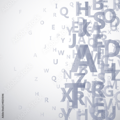 Board z aluminiowym obramowaniem Streszczenie alfabet na białym tle # wektor