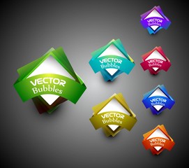 Wall Mural - vector shiny bubbles for speech