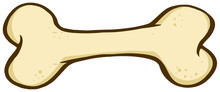 Cartoon Dog Bone