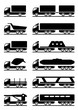 Different types of trucks - vector illustration