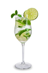 Poster - Mojito drink, isolated on white background