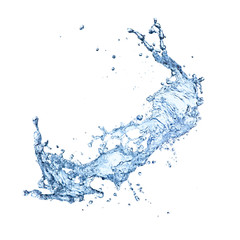 Poster - Water splash, isolated on white background