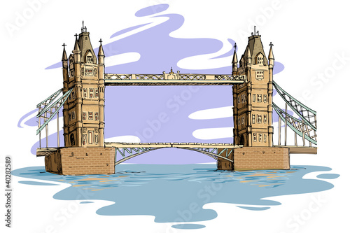 Plakat na papierze fotorealistycznym Most Londyński