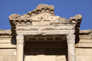 Wall Mural - The Library of Celsus is an ancient building in Ephesus