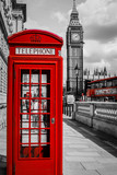 Fototapeta Big Ben - Cabine Téléphone Londres