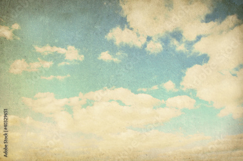 Naklejka na szafę Vintage cloudy background