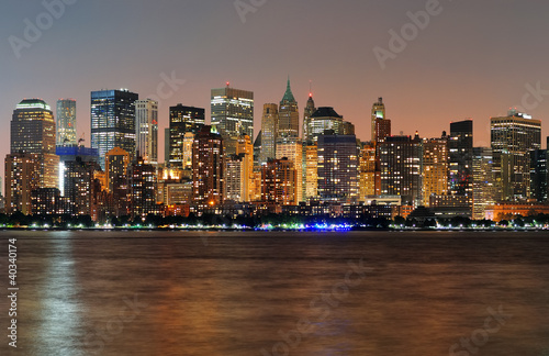 Plakat na papierze fotorealistycznym Panorama panoramę Nowego Jorku manhattan