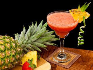 Poster - Tropical fruit cocktail