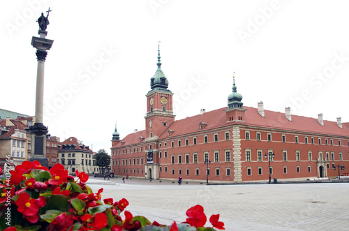 Board z aluminiowym obramowaniem Polska stolica warszawa pałac królewski