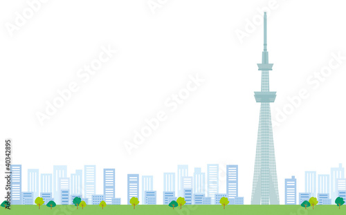 スカイツリーのある風景 Stock イラスト Adobe Stock スカイツリーのある風景 Stock イラスト Adobe Stock