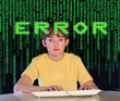 © Denizo - Teenager having problems with computer. Concept