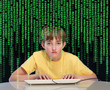 © Denizo - Teenager having problems with computer. Concept