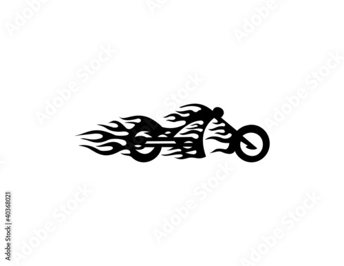 motorcycle flame Stock Vector | Adobe Stock