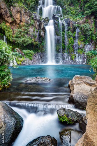 Plakat na zamówienie Cascade du bassin des Aigrettes - Ile de La Réunion