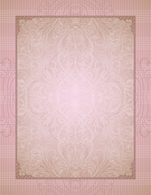 Pink Decorative Background, Vector