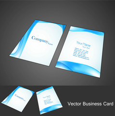 Canvas Print - new business card set vector