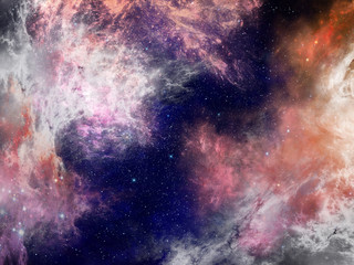 Aufkleber - Nebula space background 2