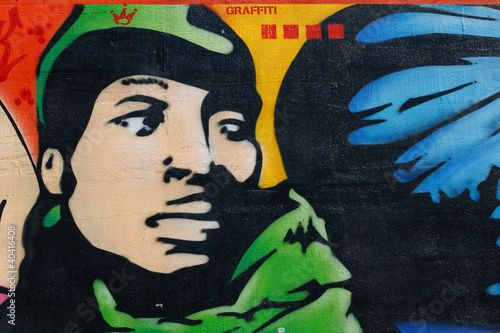Obraz na płótnie canvas Fragment graffiti.