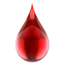 Blood Drop Isolated