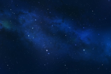 universe showing the milky way galaxy with stars and space dust.