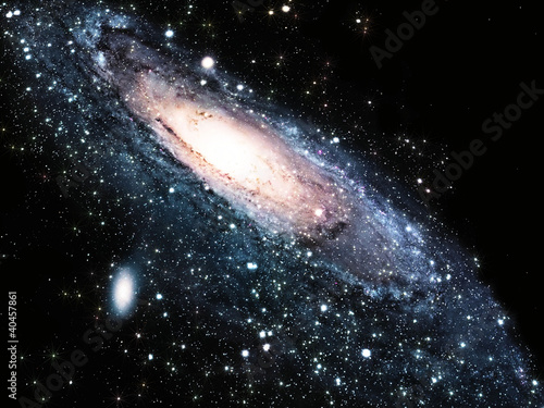 Naklejka na szybę a spiral galaxy in the universe