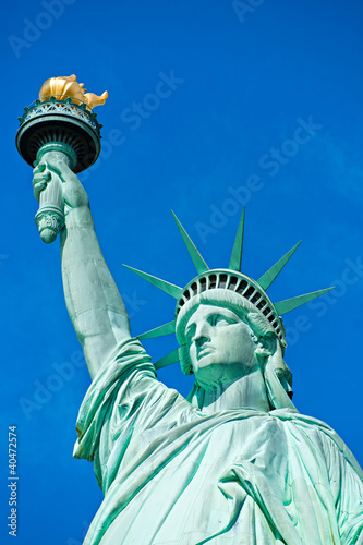 Plakat na papierze fotorealistycznym Statua Wolności. 
