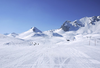 ski slope in 3 Vallees