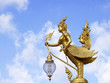 Decorative lamps at thai temple.