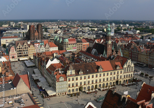 Board z aluminiowym obramowaniem Wrocławski rynek